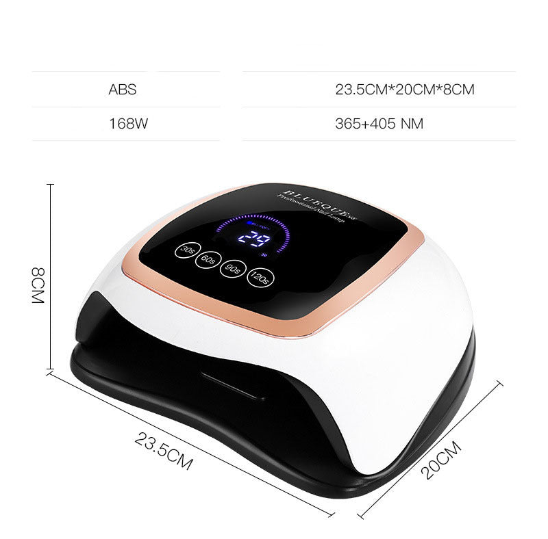 BLUEQUE Nail Lamp – UV/LED Gel Polish Curing Light for Manicures